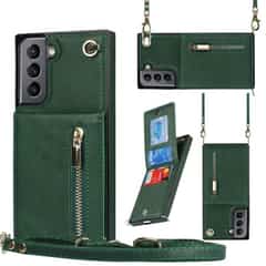 Solidenz Fashion Wallet met koord Samsung S21 FE – Groen