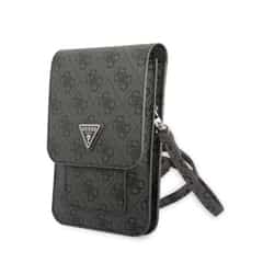 Guess PU 4G Triangle Universeel telefoontasje – Zwart