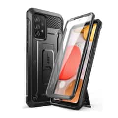 Supcase Full-Coverage Case with Screen Protector for A52s – A52 – Black
