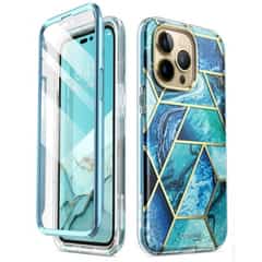 Cosmo 360 Backcase met Screenprotector iPhone 14 Pro – Ocean