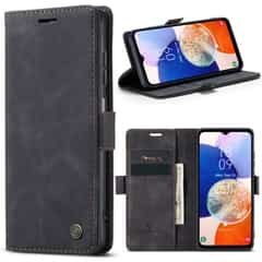 Solidenz Urban Book Samsung A14 hoesje – Zwart