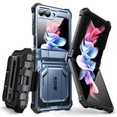 Armorbox Galaxy Z Flip5 hoesje met screen protector – Blauw