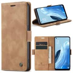 Solidenz Urban Book Oppo Reno8 Lite hoesje – Bruin