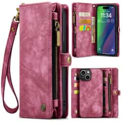 Solidenz Urban Wallet iPhone 15 hoesje – Rood