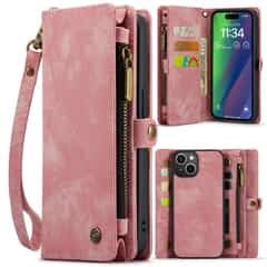 Solidenz Urban Wallet iPhone 15 hoesje – Roze