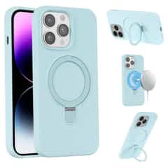 MagSafe siliconen hoesje iPhone 13 Pro Max – Blauw
