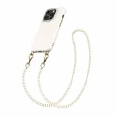 Solidenz Collection iPhone 15 Pro hoesje met afneembare koord – Creme Pearls
