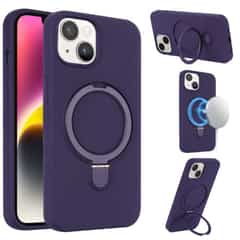 MagSafe silicone case iPhone 14 – Purple