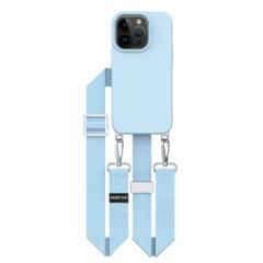 Solidenz Collection iPhone 15 Pro Max hoesje met afneembare koord – Blauw