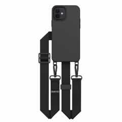 Solidenz Collection iPhone 12 / 12 Pro hoesje met afneembare koord – Zwart