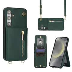 Solidenz Fashion Portemonnee hoesje met koord Samsung Galaxy S24 FE – Groen