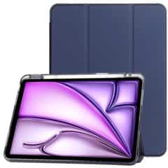 Shockproof Folio Case iPad Air 6 (M3 en M2) – (2025 / 2024) 13 inch – iPad Pro 12.9 inch 2022/2021 – Donkerblauw