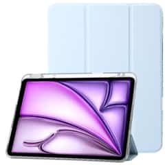 Shockproof Folio Case iPad Air 6 (M3 en M2) – (2025 / 2024) 13 inch – iPad Pro 12.9 inch 2022/2021 – Lichtblauw