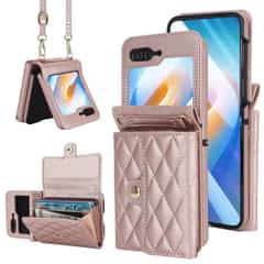 Fashion Portemonnee hoesje met koord Samsung Galaxy Z Flip 6 – Roségoud