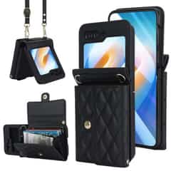 Fashion Portemonnee hoesje met koord Samsung Galaxy Z Flip 6 – Zwart
