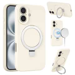 MagSafe siliconen hoesje iPhone 16 – Versie 2 – Beige