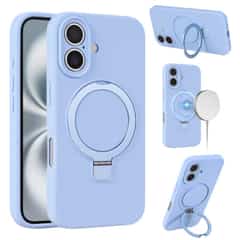 MagSafe siliconen hoesje iPhone 16 – Versie 2 – Blauw