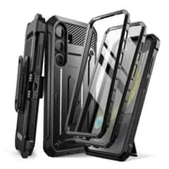 Supcase UB Pro case suitable for Samsung Galaxy S25 – With and without screen protector – Black