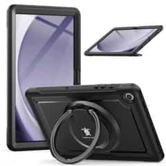 Turtle Shift Perfect Grip Hoes met screen protector Samsung Galaxy Tab A11 Plus en Tab A9 Plus – 11 inch – Zwart