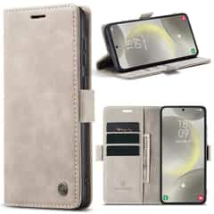 Solidenz Urban Book Samsung Galaxy S25 Plus hoesje – Beige