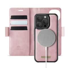 Solidenz 2-in-1 MagSafe Wallet Case voor iPhone 15 Pro – Roze