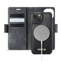 Solidenz 2-in-1 MagSafe Wallet Case voor iPhone 15 – Zwart