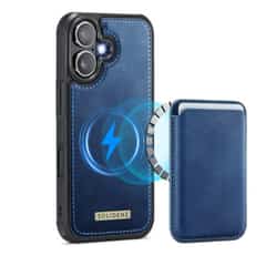 Solidenz MagSafe Wallet Backcover for iPhone 16 Plus – Blue