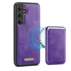 Solidenz Magnetisch Wallet Backcover voor Samsung Galaxy A16 – Paars