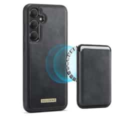 Solidenz Magnetisch Wallet Backcover voor Samsung Galaxy A55 – Zwart