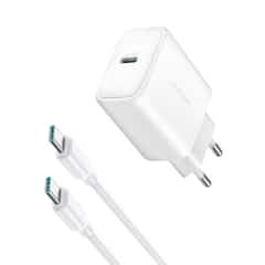Joyroom PD 30W Ladegerät – Inkl. USB-C-zu-USB-C-Kabel (1 Meter) – Weiß