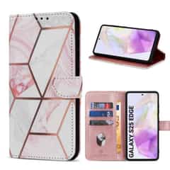 Solidenz Klapphülle Samsung Galaxy S25 Edge – Marmor