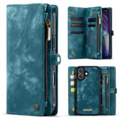 Solidenz Urban Wallet iPhone 17 hoesje – Blauw