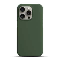 Solidenz Green Silicone iPhone 15 Pro Max Case with MagSafe – Pine Green