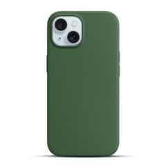 Solidenz Green Silicone iPhone 14 and iPhone 13 case with MagSafe – Pine Green