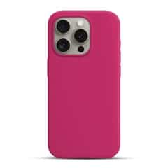 Solidenz Roze Siliconen iPhone 16 Pro Max hoesje met MagSafe – Royal Fuchsia