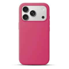 Solidenz Roze Siliconen iPhone 17 Pro Max hoesje met MagSafe – Royal Fuchsia