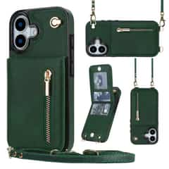 Solidenz Fashion Portemonnee hoesje met koord iPhone 17 – Groen