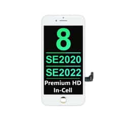 Premium+ LCD met Metalen schild – iPhone SE / 8 – White