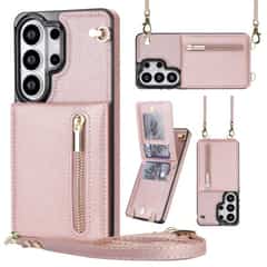 Solidenz Fashion Wallet case with cord Samsung Galaxy S26 Ultra – Rose Gold