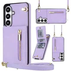 Solidenz Fashion Portemonnee hoesje met koord Samsung Galaxy S26 – Violet