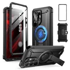 Supcase MagPro case Samsung Galaxy S26 Ultra with screen protector – Black