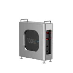 WiWU 100W snellader – Vierpoorts oplader – Titanium