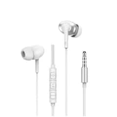 WiWU EB317 3.5mm Bedrade Oordopjes 1.2m – Wit