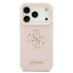 Guess 4G Logo iPhone 17 Pro / 18 Pro Case with Camera Stand Feature – Pink