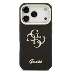 Guess 4G Logo iPhone 17 Pro / 18 Pro Case with Camera Stand Feature – Black