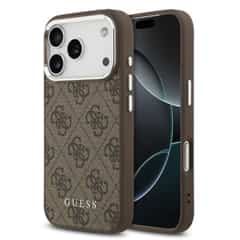 Guess 4G MagSafe Case for iPhone 17 Pro / 18 Pro – Brown