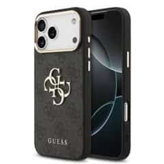Guess 4G Metal Logo Case for iPhone 17 Pro Max / iPhone 18 Pro Max – Gray