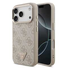 Guess 4G Triangle Logo iPhone 17 Pro / 18 Pro Hülle mit MagSafe – Rosa