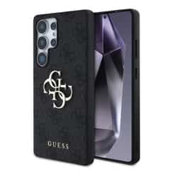Guess Metal Logo Samsung Galaxy S25 Ultra hoesje – Grijs