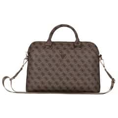 Guess PU 4G Triangle Logo Laptoptas voor 13/14/15 inch – Bruin